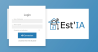 Page de login de la web app Est'IA
