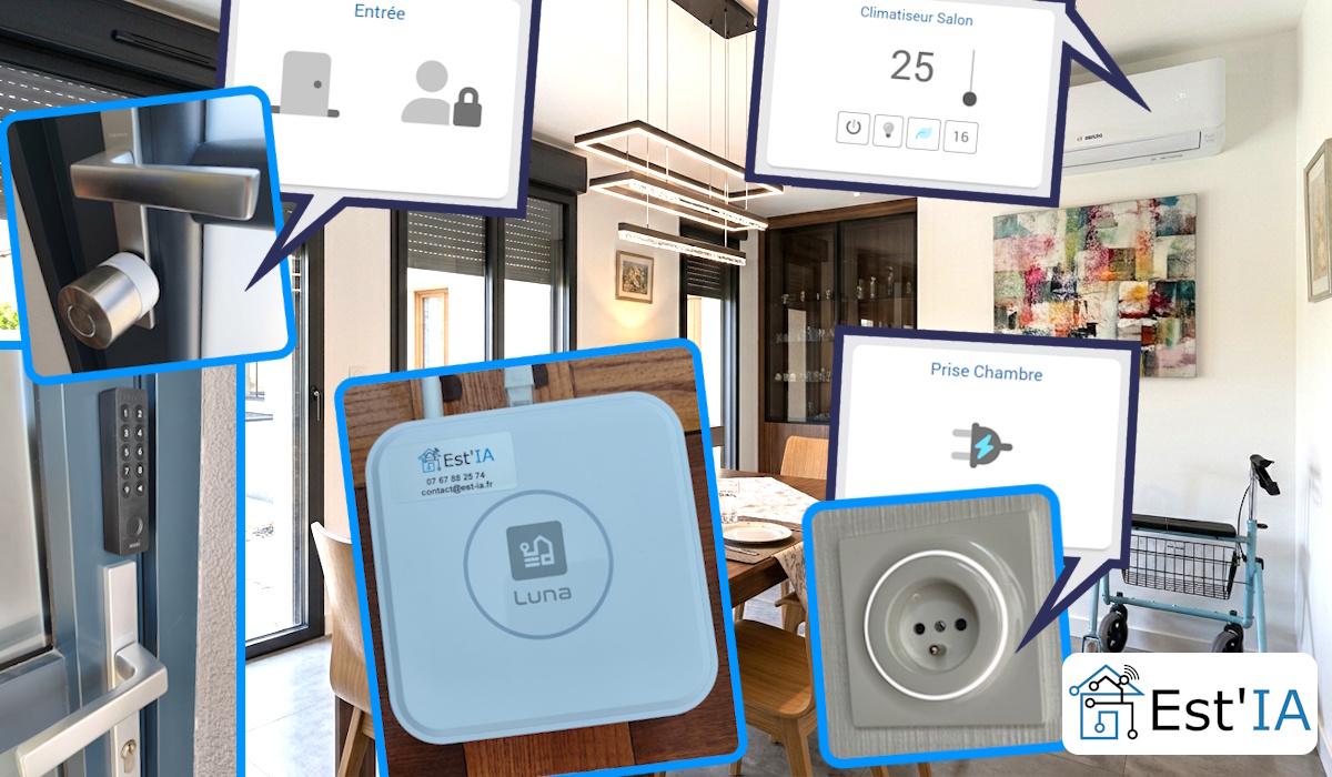 Maison sénior domotisée — pilotage simplifié sur tablette Est'IA